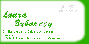 laura babarczy business card